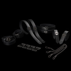 LOCKINK 8-Bondage-Straps Restraint Set - Brown