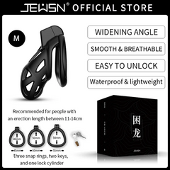 jeusn male chastity cage sex toys discreet sissy femboy chastity cock cage Device Penis Rings Male With 3 Size Men'S Adult Goods