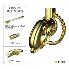 Lockink Male Chastity Device Cock Cage 3D Royal Dragon Metal Male CB Chastity Lock Penis Lock SM Conditioning Abstinence Toys