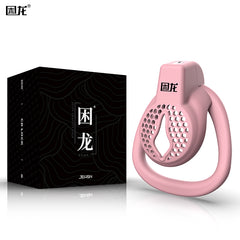 JEUSN Male Chastity Cage Invisible Sissy femboy Lock Lightweight Breathable Cock Cage Device Sex Toys Safe ABS Penis Cage for Men with 3 Sizes Rings,two Keys & Waterproof Copper Lock