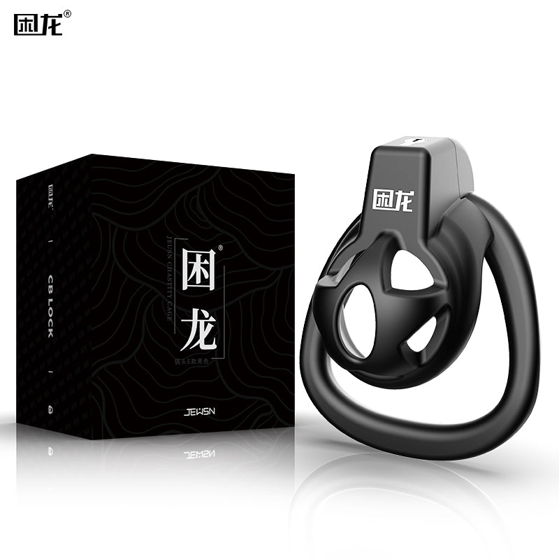 JEUSN Male Pot lid Chastity Cage Invisible Lock Chastity Device Lightweight Breathable Cock Cage Device Sex Toys Safe ABS Penis Cage for Men with 3 Sizes Rings,two Keys & Waterproof Copper Lock