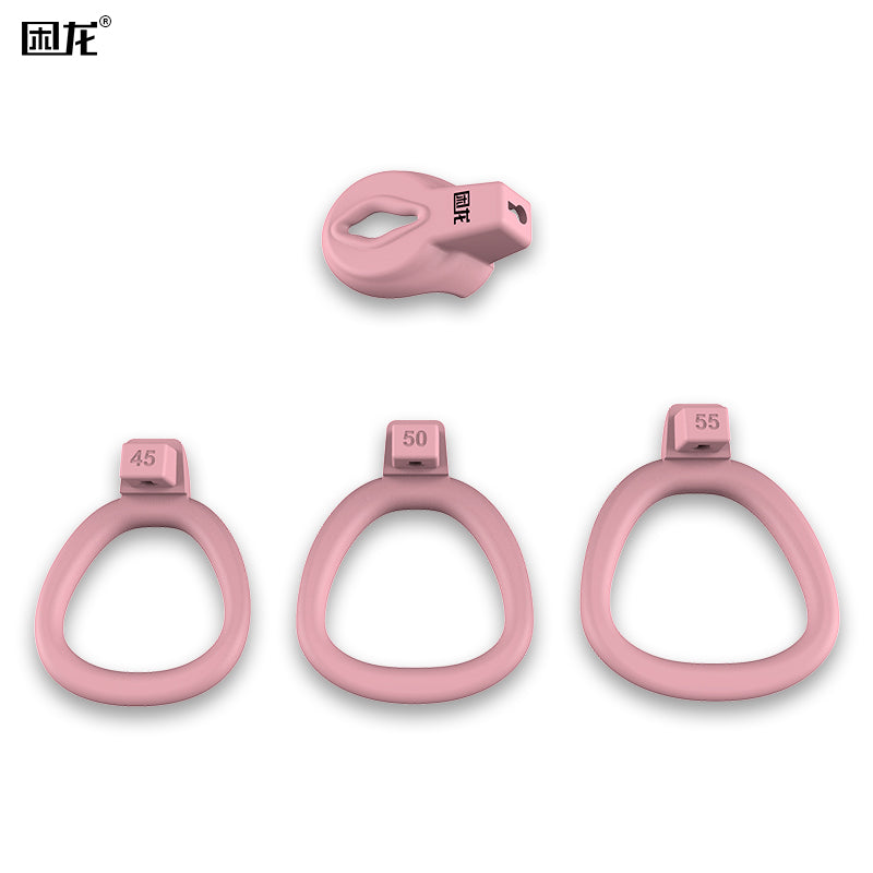 JEUSN Male Chastity Cage Invisible Sissy femboy Lock Lightweight Breathable Cock Cage Device Sex Toys Safe ABS Penis Cage for Men with 3 Sizes Rings,two Keys & Waterproof Copper Lock