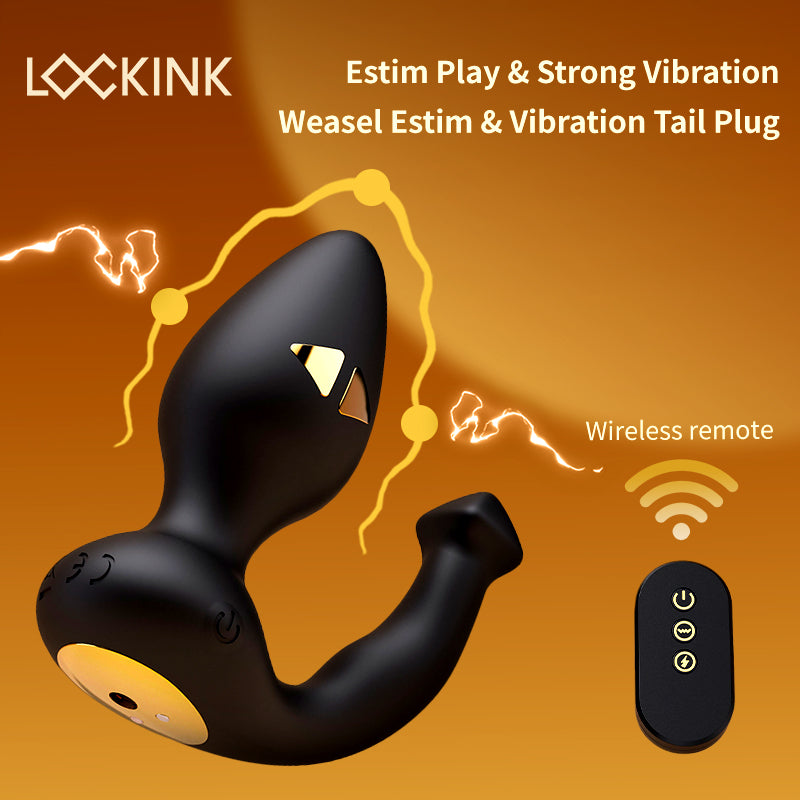 Weasel Estim &Vibration Tail Plug